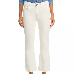 275$ rag & bone Peyton High Rise Ankle Bootcut Jeans Women's Size 32 White